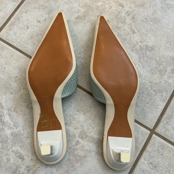 Vintage F.mode faux snake skin slip on pointed shoe - Picture 2 of 6